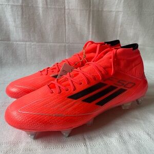 Adidas F50 Elite Mid SG Pink Black Soccer Cleats Men's Size 7.5 IH6133